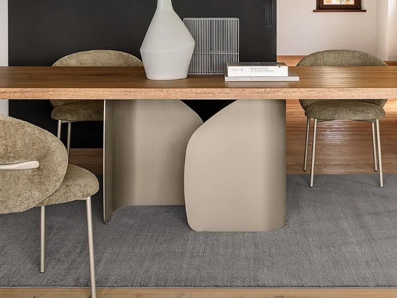 Tavolo in legno rovere massello Twins di Calligaris