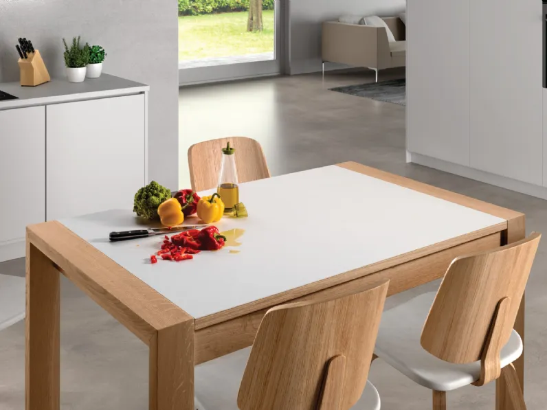 Tavolo allungabile Vulcano con top in ceramica di Intermobili Bassano