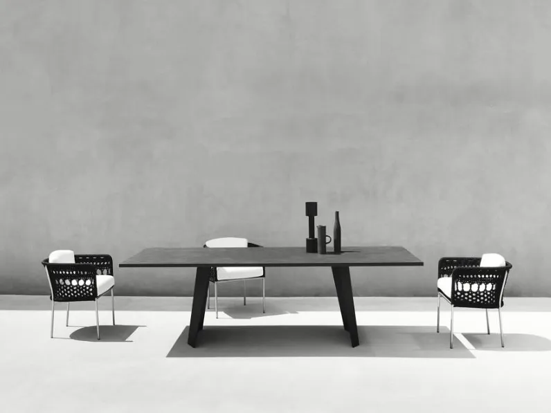 Tavolo rettangolare in legno Wedge di Living Divani