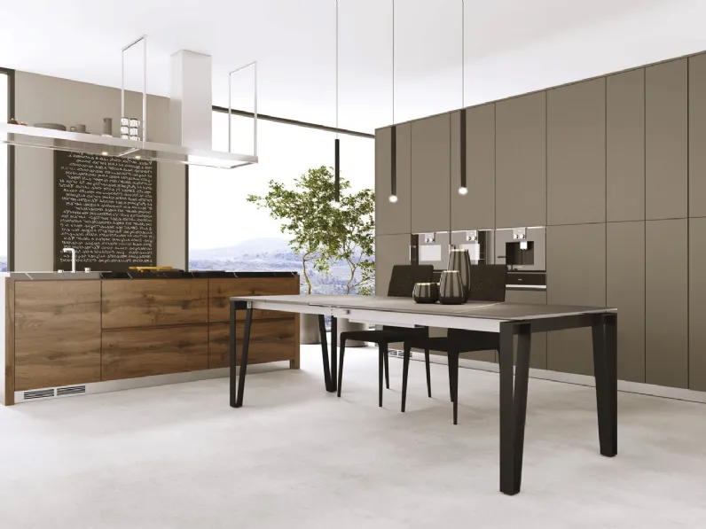 Tavolo allungabile Win in vetroceramica pietra di Savoia di ZamagnaTavolo allungabile Win in vetroceramica pietra di Savoia di Zamagna