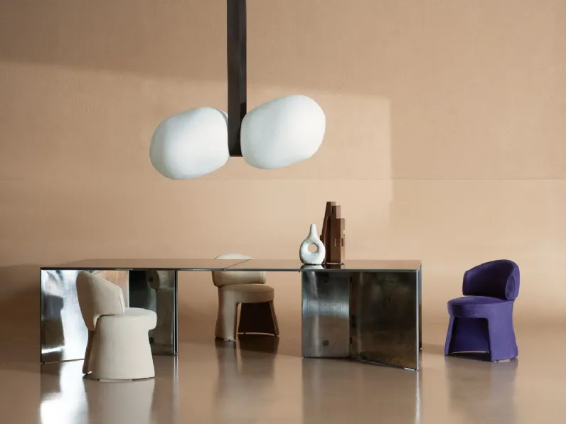 Tavolo di design in acciaio Y25 di Baxter