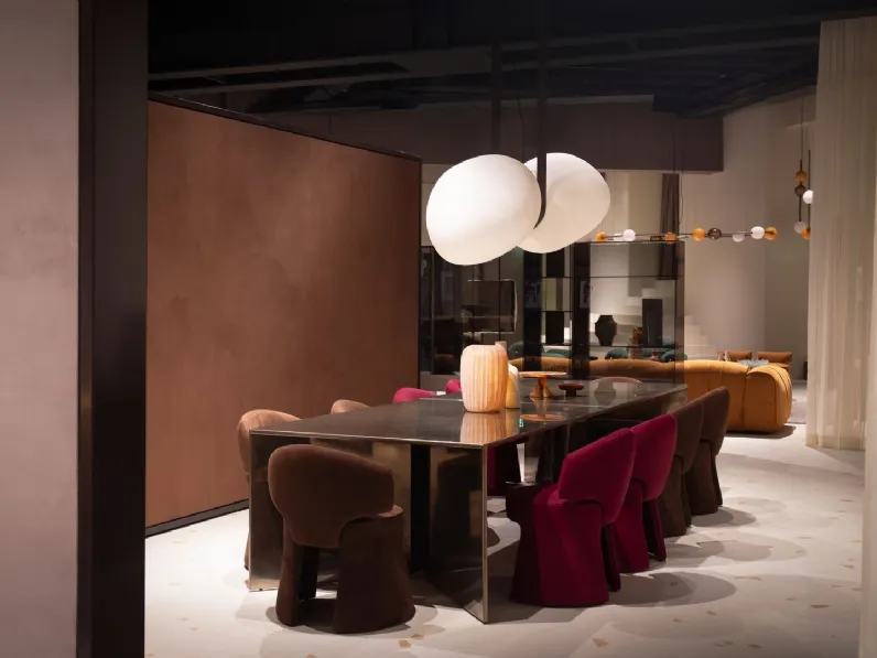 Tavolo di design in acciaio Y25 di Baxter