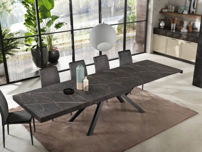 Tavolo allungabile York One in laminato di Gipi Le Sedie
