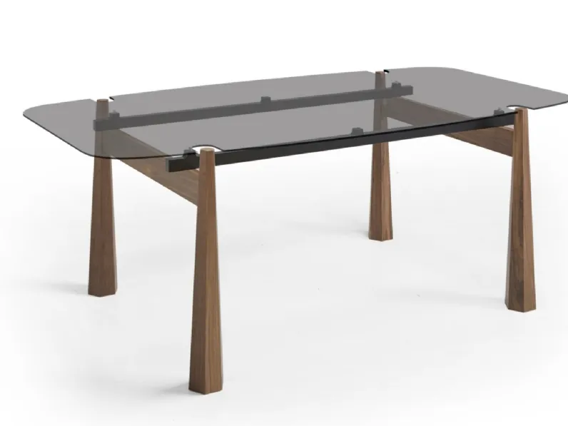 Tavolo York con top in vetro di Modesign