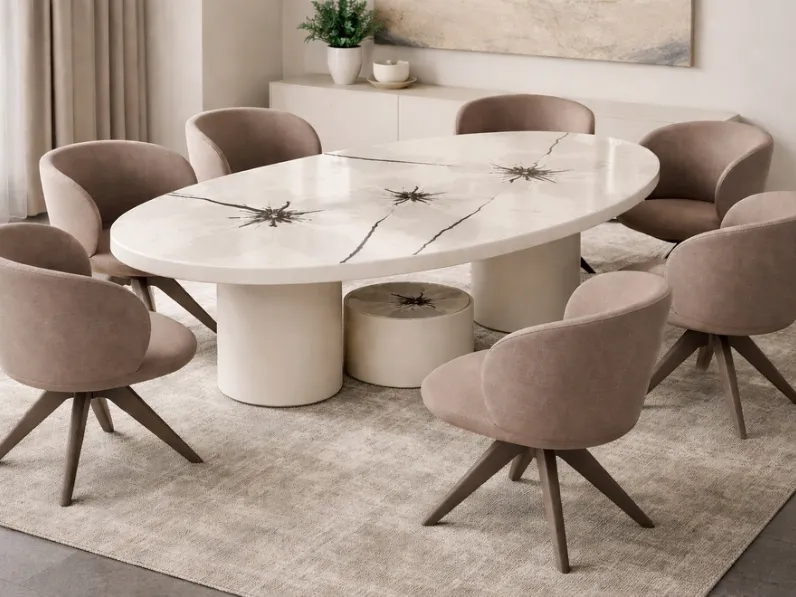Tavolo Zahir Oval XL Glad di Migliorino