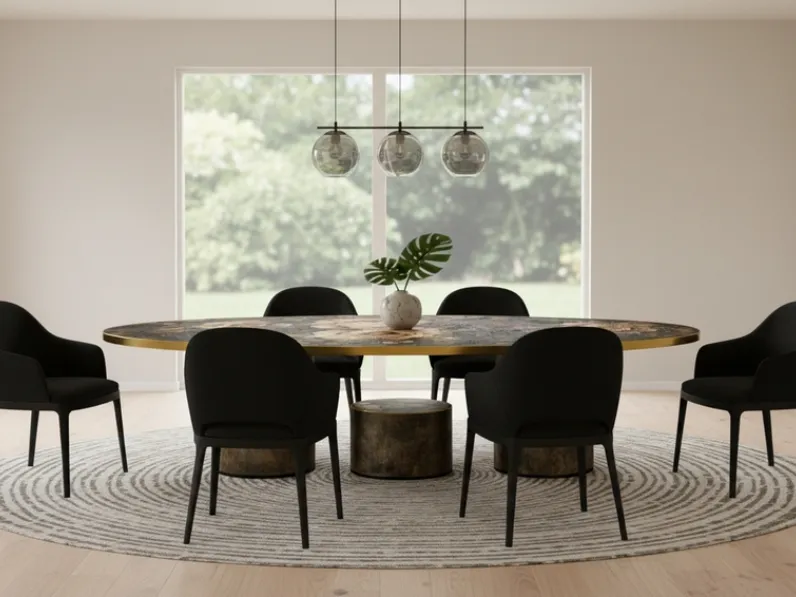 Tavolo Zahir Oval XL Silent di Migliorino