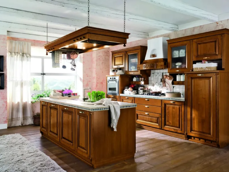 Cucina classica con isola Epoca di Ar-Tre