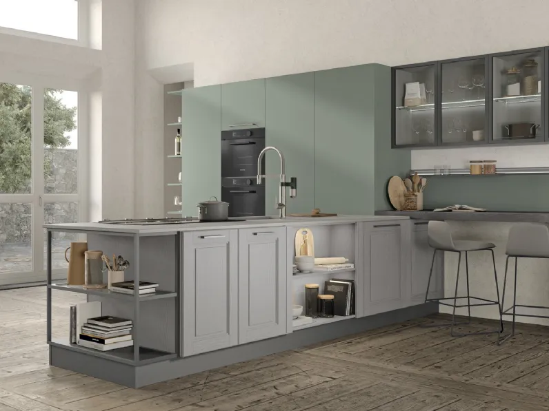 Cucina Classica con penisola Agnese 02 di Lube