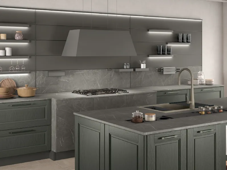 Cucina Classica con isola Agnese 05 di Lube