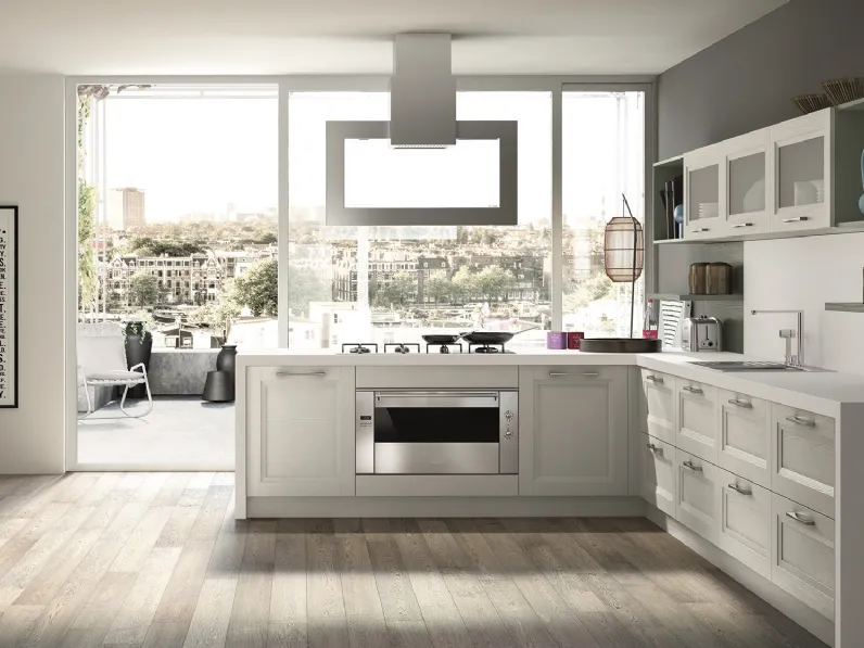 Cucina Classica con penisola Alba 02 di Essebi