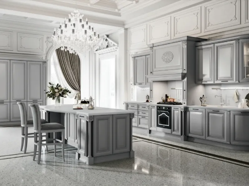 Cucina Classica con isola Ginevra 05 di Ar-Tre