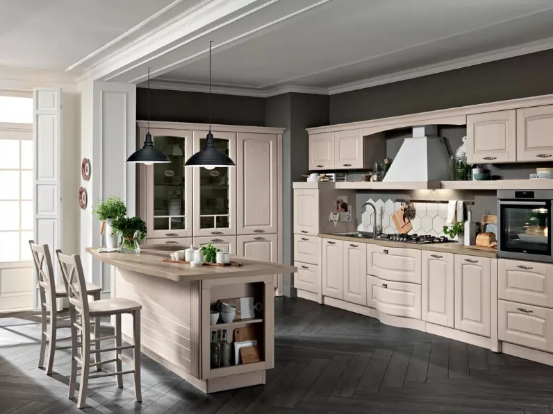 Cucina Classica con isola Borgo 01 di Spar