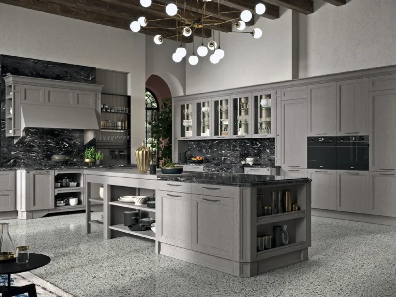 Cucina Classica con isola California Elite 02 di Astra