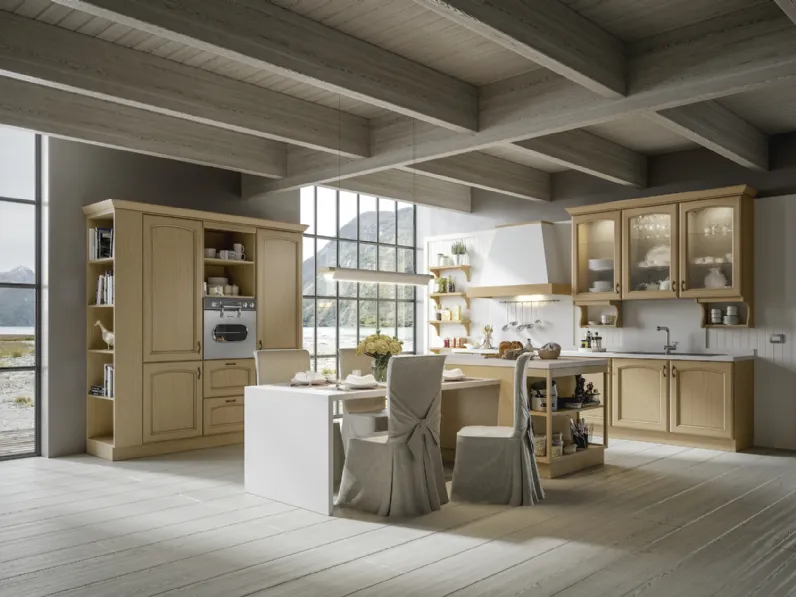 Cucina Classica Cantica con isola di Home Cucine
