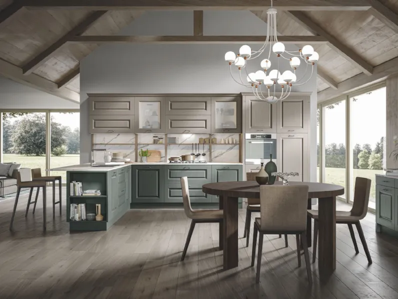 Cucina Classica Contea con penisola di Home Cucine