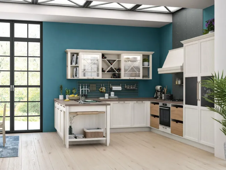Cucina Classica Contempo con penisola di Creo