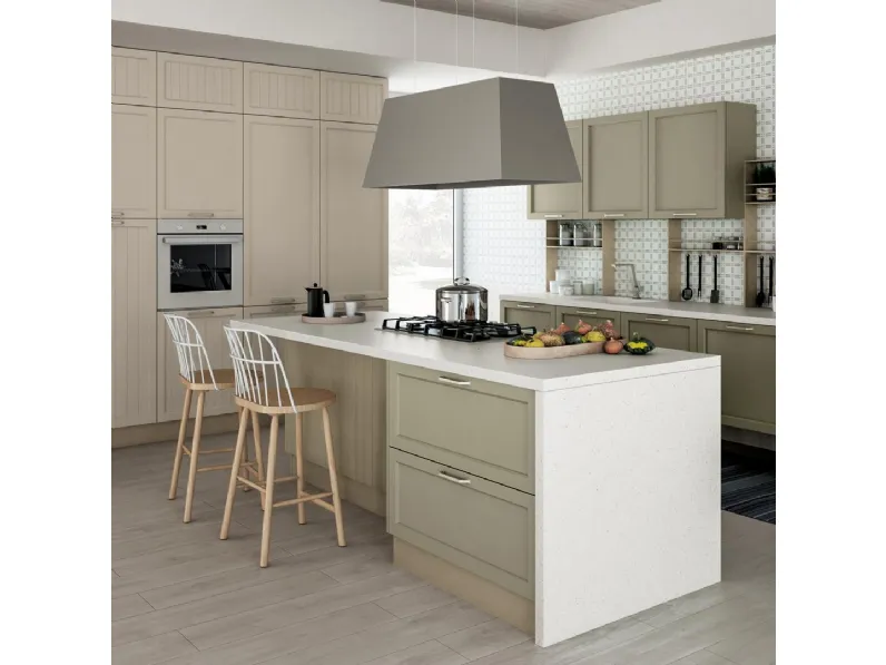 Cucina Classica Contempo con isola di Creo