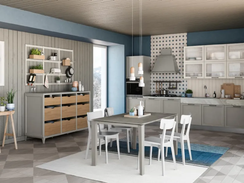 Cucina Classica Contempo lineare di Creo