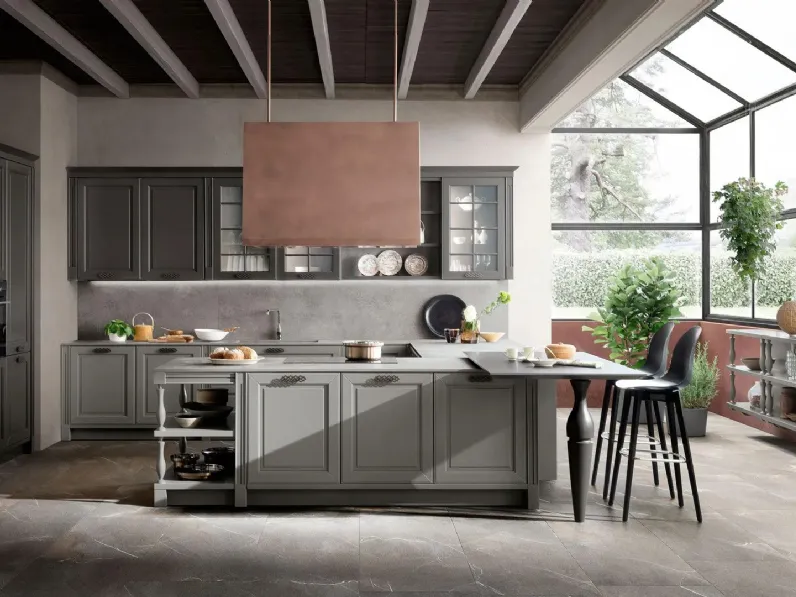 Cucina Classica con penisola Dolcevita 07 di Stosa