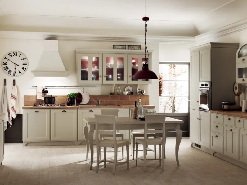 Cucina Classica ad angolo Favilla 07 in laccato di Scavolini