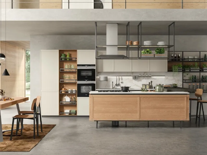 Cucina Classica con penisola Flavour 10 di Lube