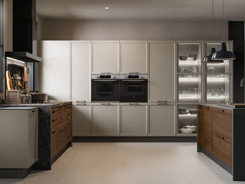 Cucina Classica con isola Flavour 13 di Lube