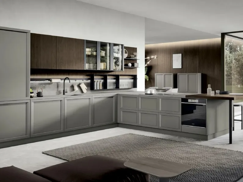 Cucina Classica con penisola Bellaria 02 di Forma Cucine