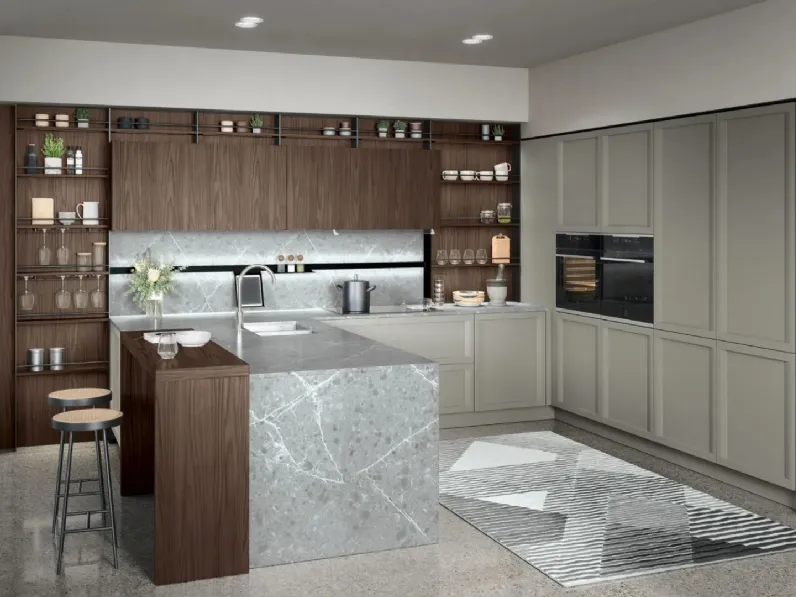 Cucina Classica con penisola Bellaria 03 di Forma Cucine