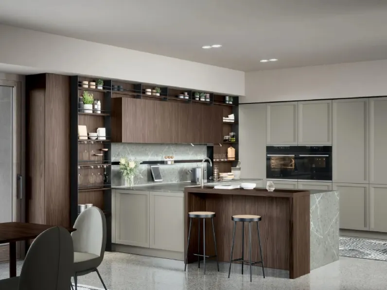 Cucina Classica con penisola Bellaria 03 di Forma Cucine