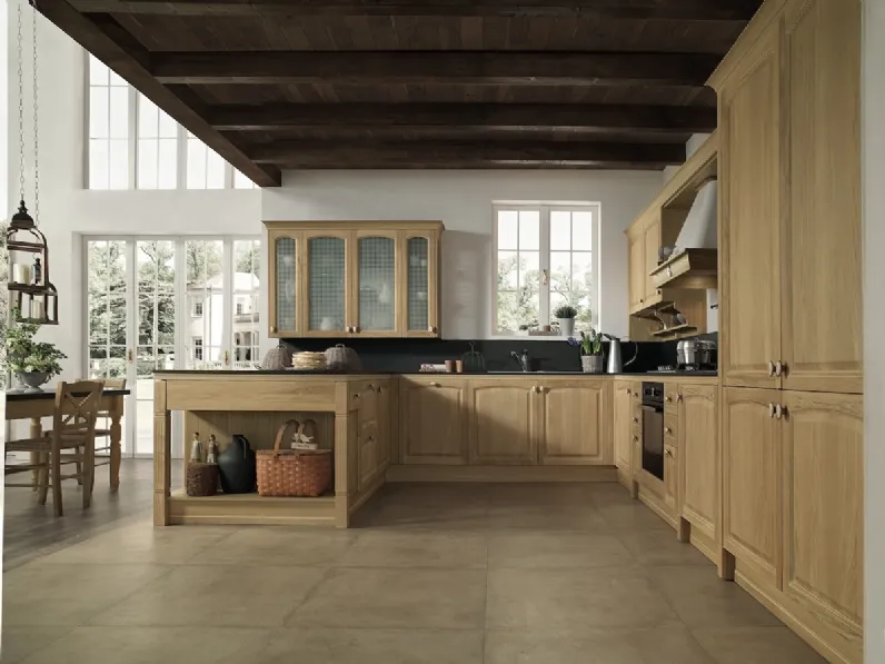 Cucina Classica angolare con penisola Gala 04 di Febal Casa