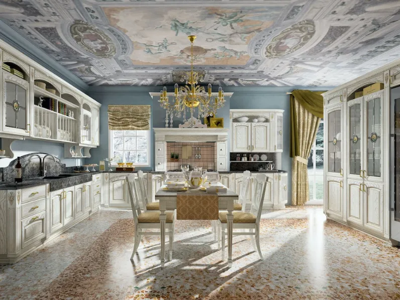 Cucina Classica Gold Elite angolare di di Home Cucine