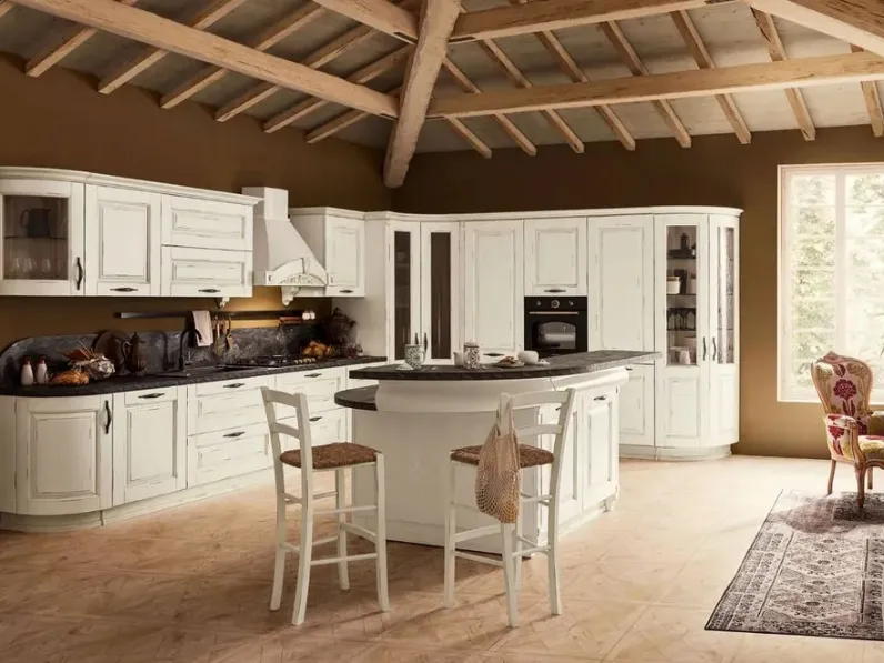 Cucina Classica con isola I Masselli 05 di Ar-Tre