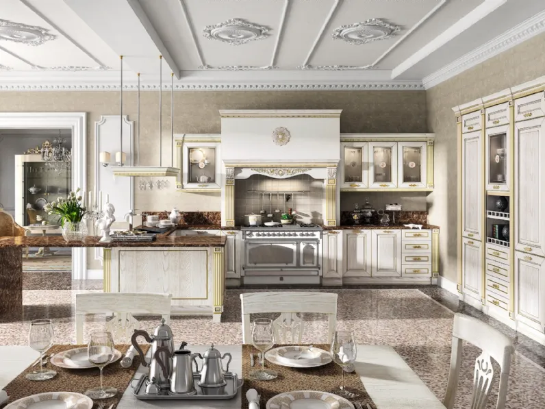 Cucina Classica Imperial con penisola di Home Cucine