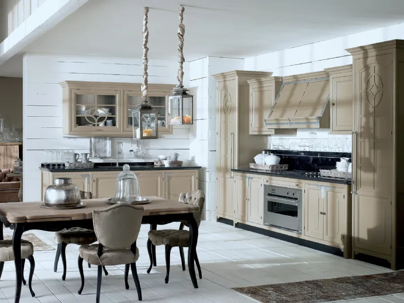 Cucina Classica angolare Islamorada in legno laccato di Marchi