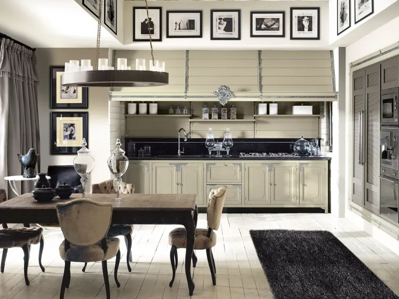 Cucina Classica angolare Islamorada in legno laccato di Marchi