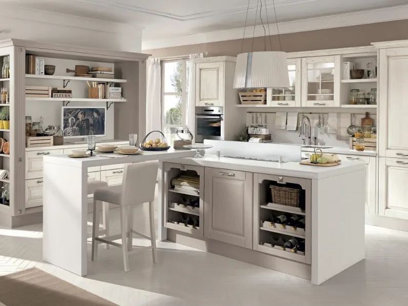 Cucina Classica con isola Laura 03 di Lube