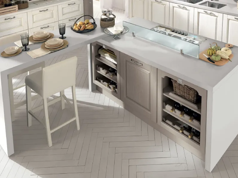 Cucina Classica con isola Laura 03 di Lube