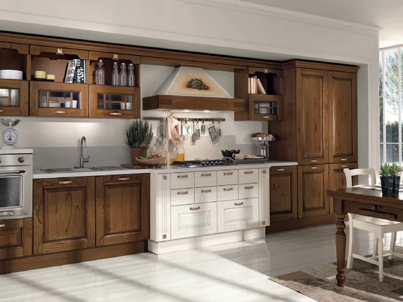 Cucina Classica lineare Laura 04 di Lube