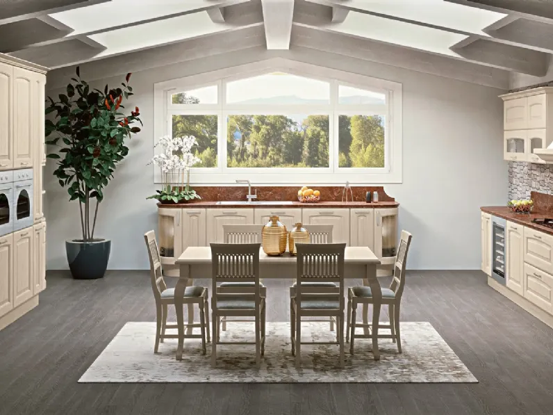 Cucina Classica ad angolo Veronica 09 di Lube