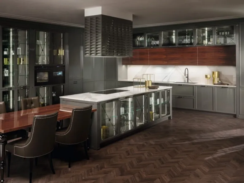 Cucina Classica con isola Luxury Glam di Aster Cucine