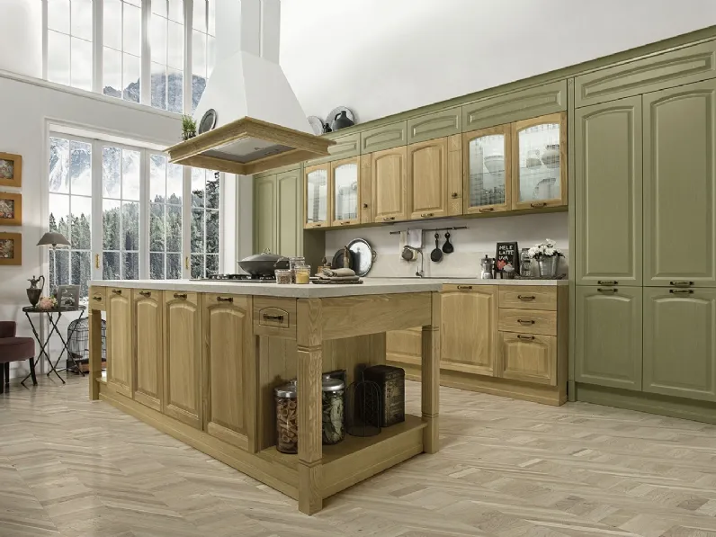 Cucina Classica con isola Mida 08 di Colombini Kitchen