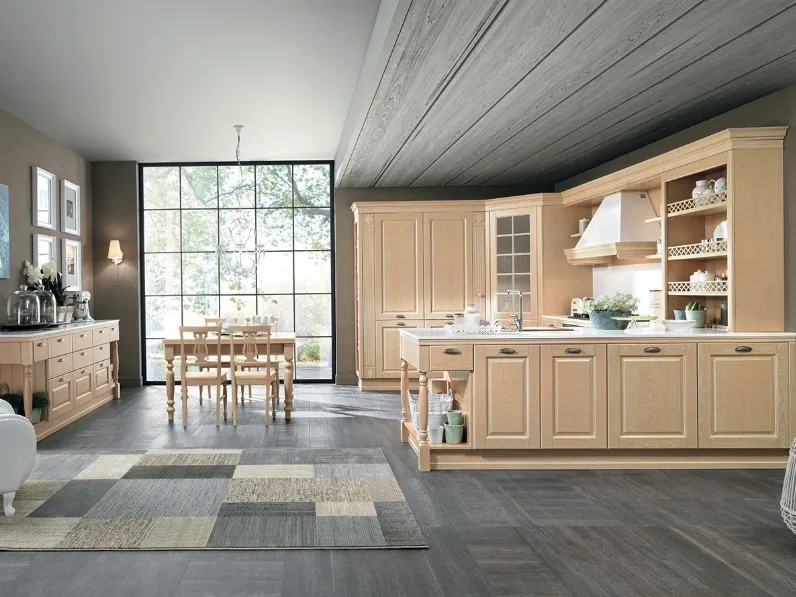 Cucina Classica con penisola Opera 03 di Colombini Kitchen