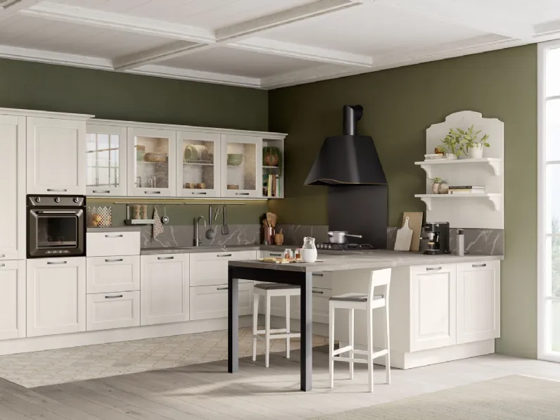 Cucina Classica Oprah con penisola di Creo