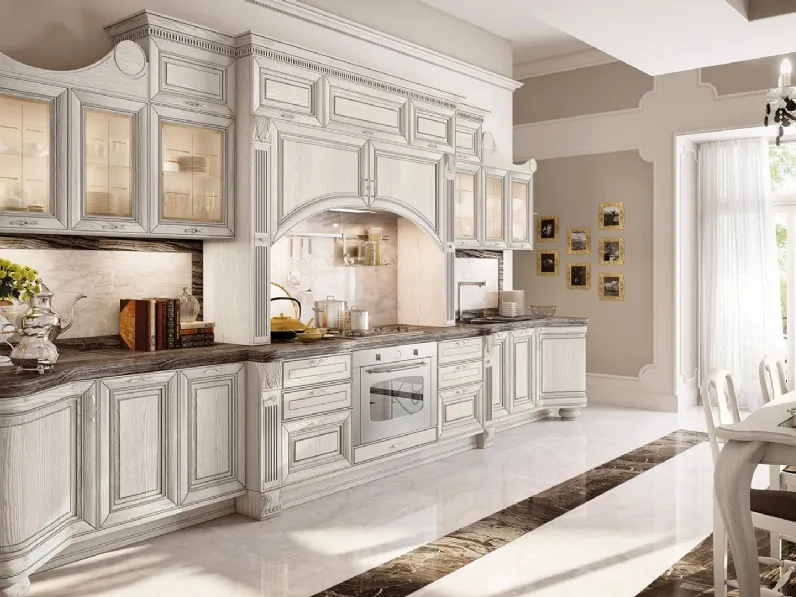 Cucina Classica lineare Pantheon 06 di Lube