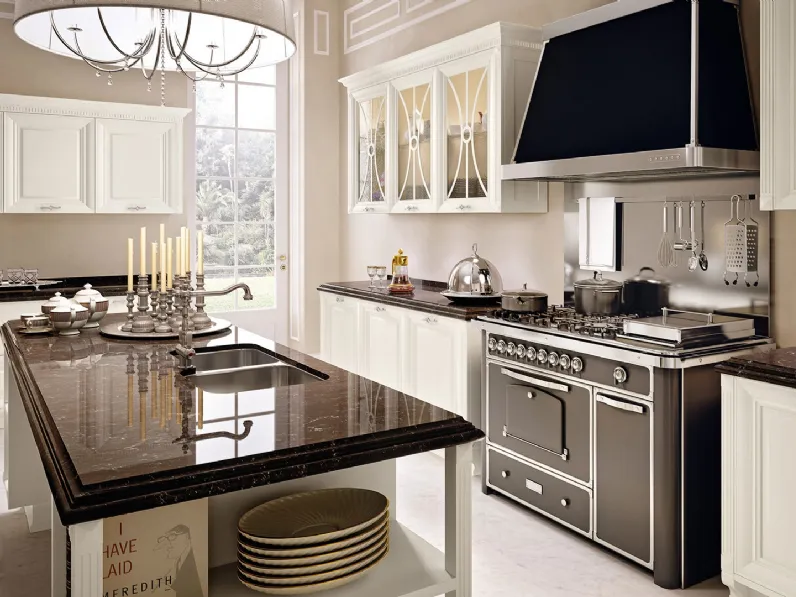 Cucina Classica con isola Pantheon 11 di Lube