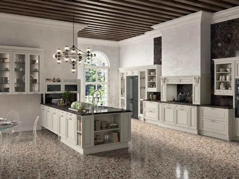 Cucina Classica con penisola Pegaso Elite 03 di Astra