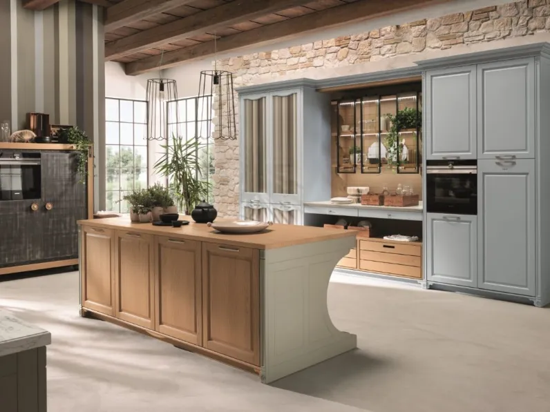 Cucina Classica Portrait con isola di Aster Cucine