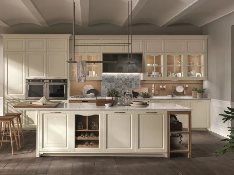 Cucina Classica Portrait con isola di Aster Cucine