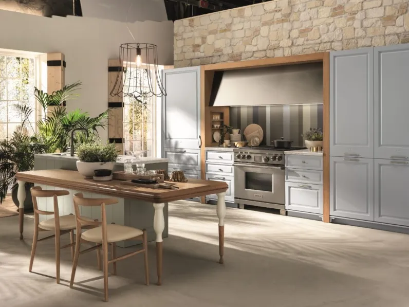 Cucina Classica Portrait con isola di Aster Cucine