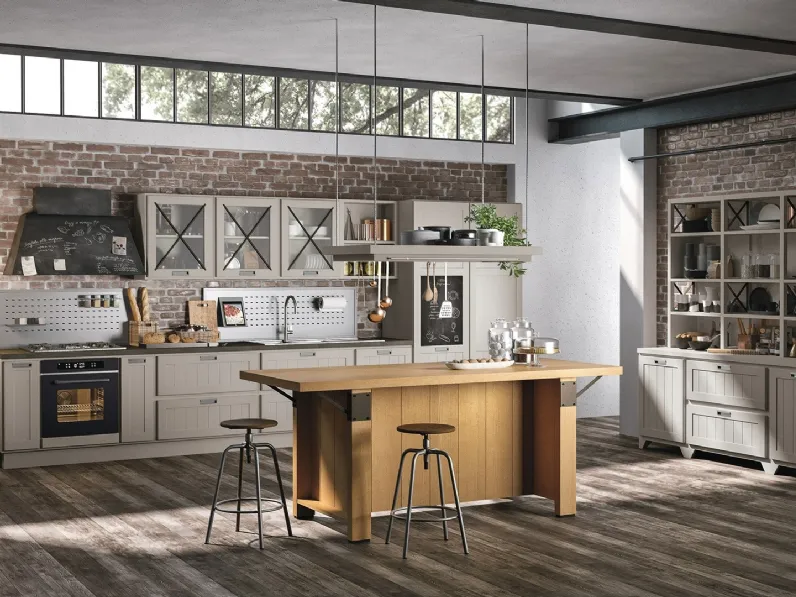 Cucina Classica con isola Provenza 02 di Lube